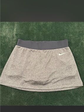 Nike Heather Gray Active Mini Skirt with Dark Gray Waistband
